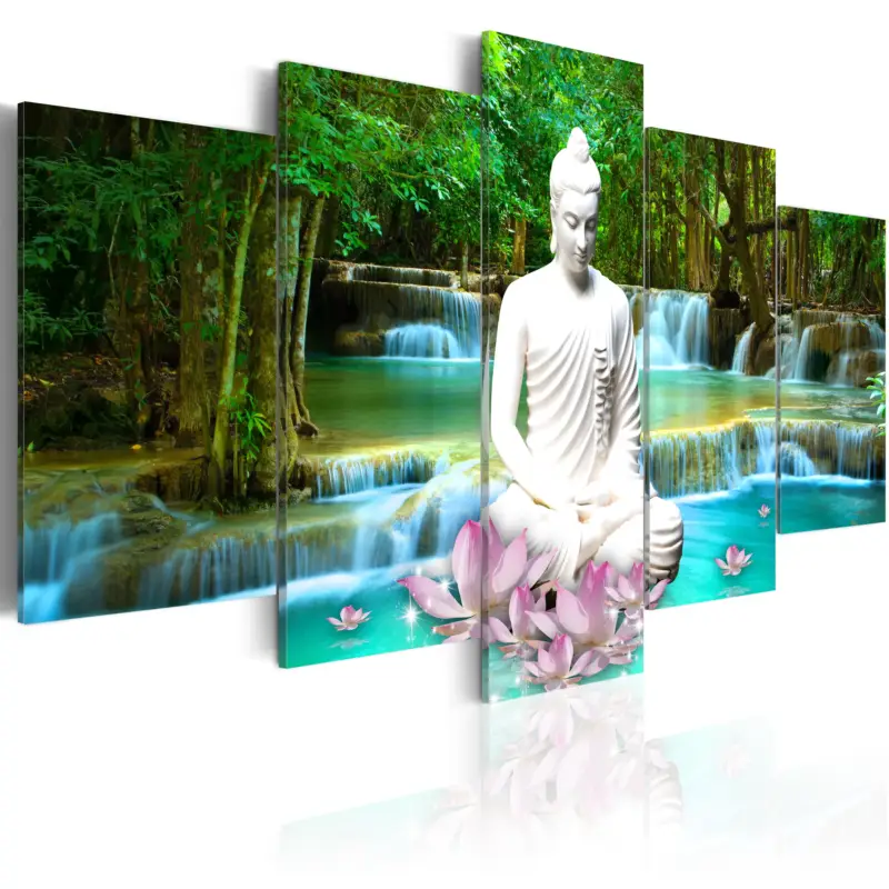 Schilderij - Zen Waterfall - 200x100 Meilleur Prix
