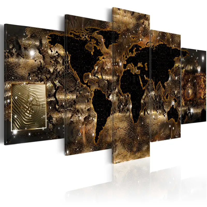 Schilderij - World of bronze - 100x50 Soldes