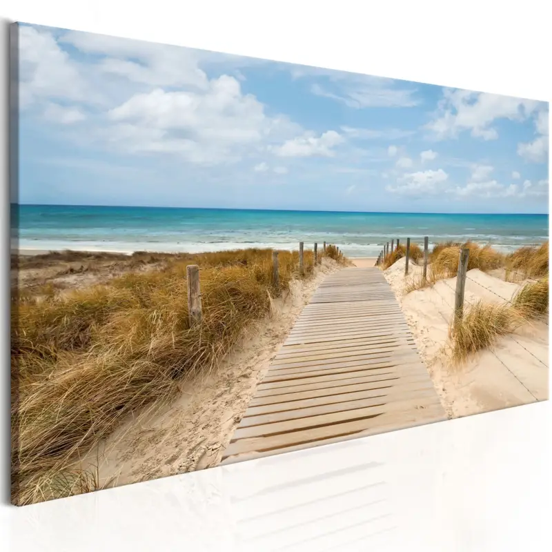 Commande En Gros Schilderij - Windy Beach - 150x50