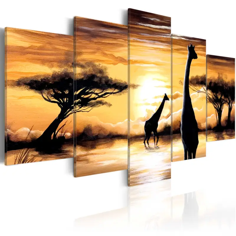 Solde Schilderij - Wild Africa - 100x50