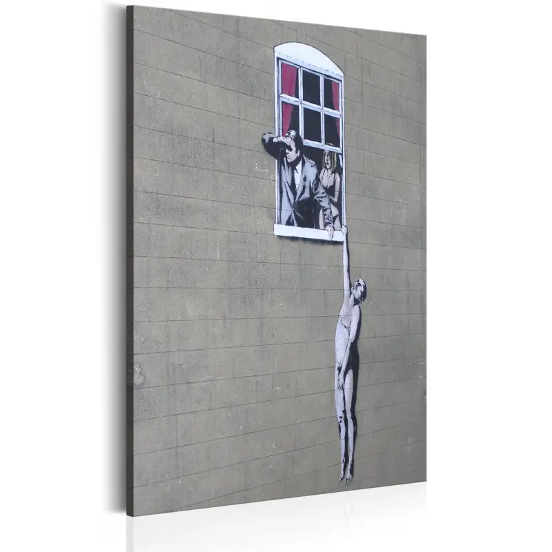 Affaire À Saisir Schilderij - Well Hung Lover by Banksy - 80x120