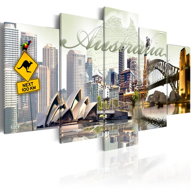 Commande En Gros Schilderij - Welcome to Australia! - 200x100