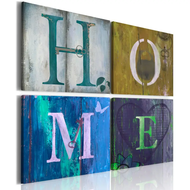 Vente Directe Schilderij - Voel je thuis - 40x40