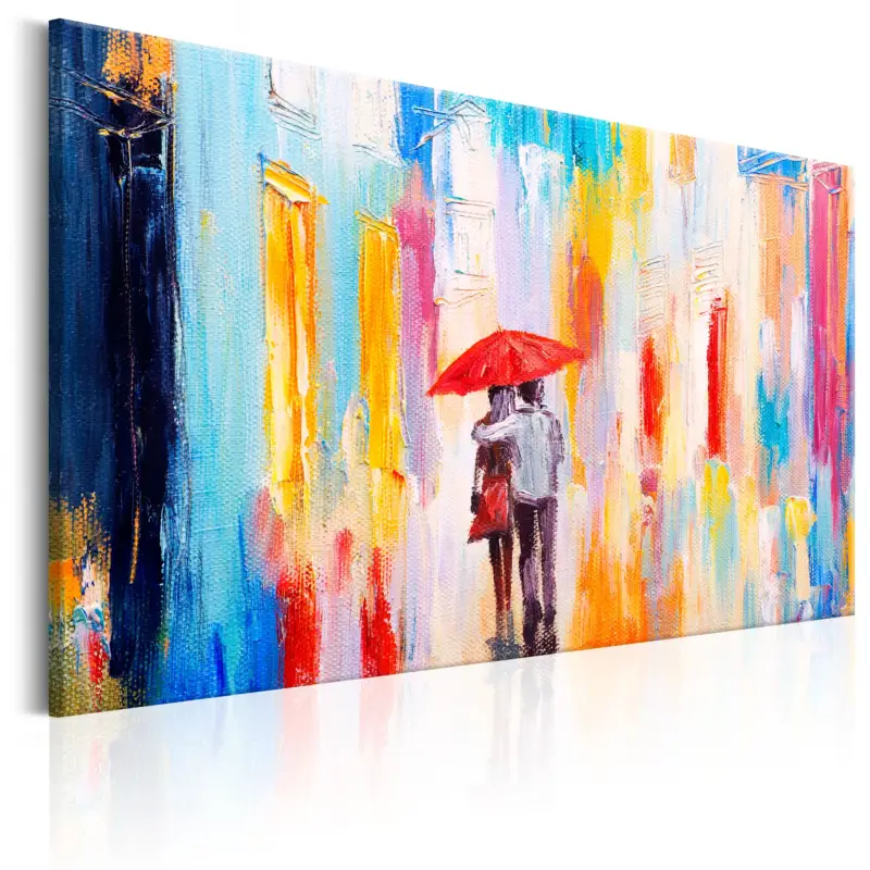 Usine Directe Schilderij - Under the Love Umbrella - 90x60