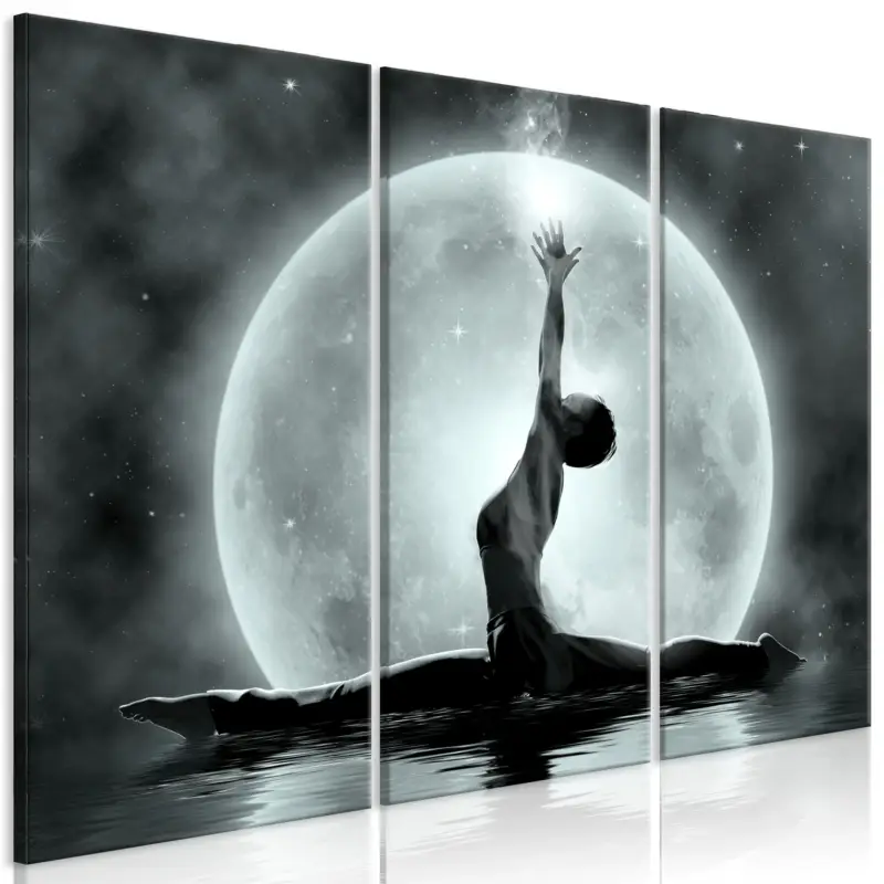 Vente Directe Schilderij - Twine (3 Parts) Grey - 120x80