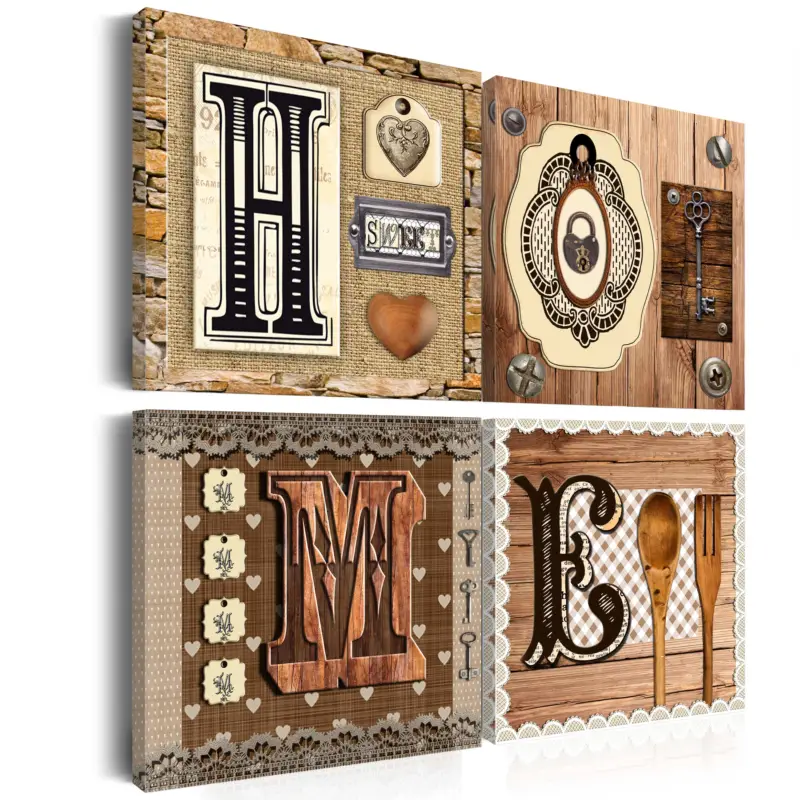 Usine Directe Schilderij - There is no place like home - 90x90