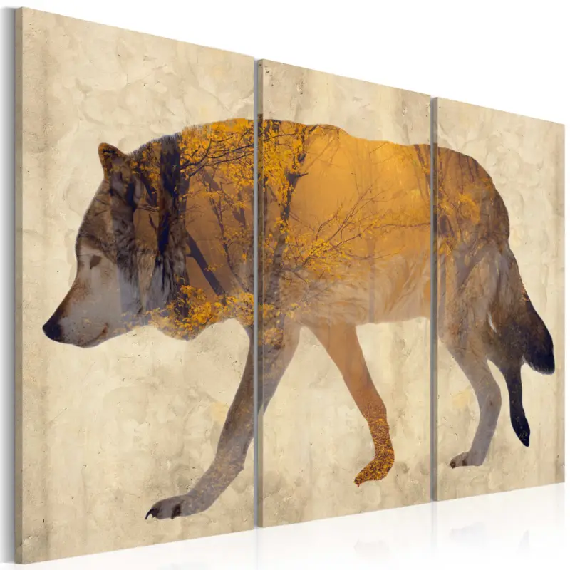 Prix Choc Schilderij - The Wandering Wolf - 60x40