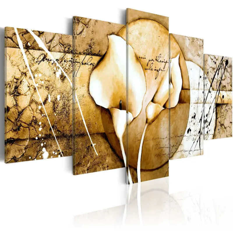 Commande En Gros Schilderij - The Secret of Calla Lily - Beige - 200x100