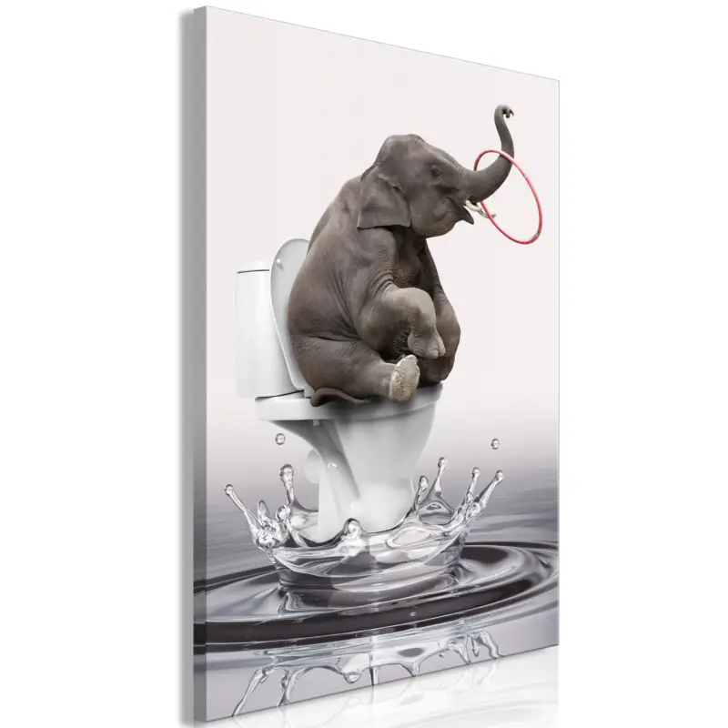 Super Prix Schilderij - Surfing (1 Part) Vertical - 40x60