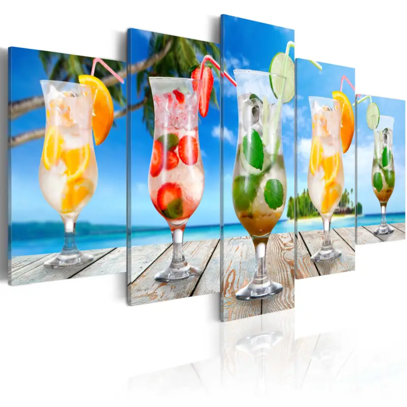 Soldes Schilderij - Summer drinks - 100x50