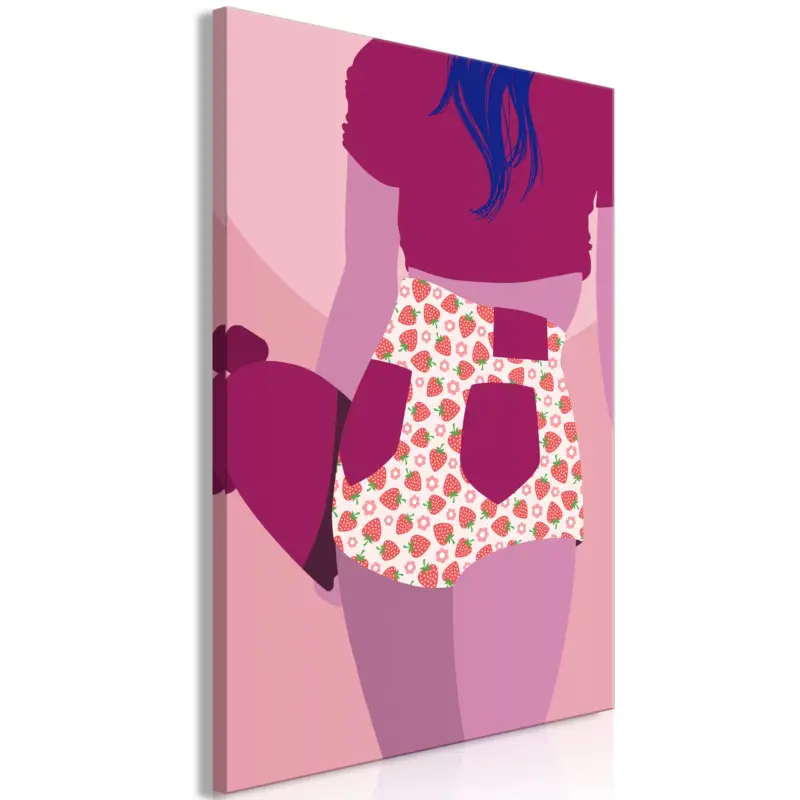 Bon Marché Schilderij - Strawberries Shorts (1 Part) Vertical - 40x60