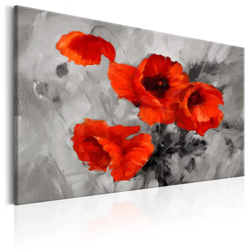 Acheter Direct Schilderij - Steel Poppies - 90x60