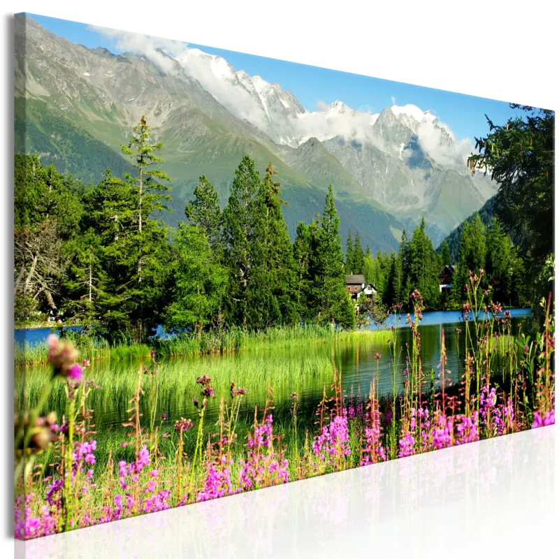 Affaire À Saisir Schilderij - Spring in the Alps (1 Part) Narrow - 120x40