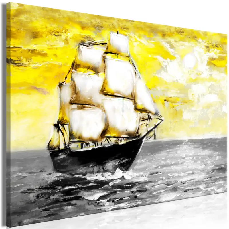 Acheter En Ligne Schilderij - Spring Cruise (1 Part) Wide Yellow - 120x80