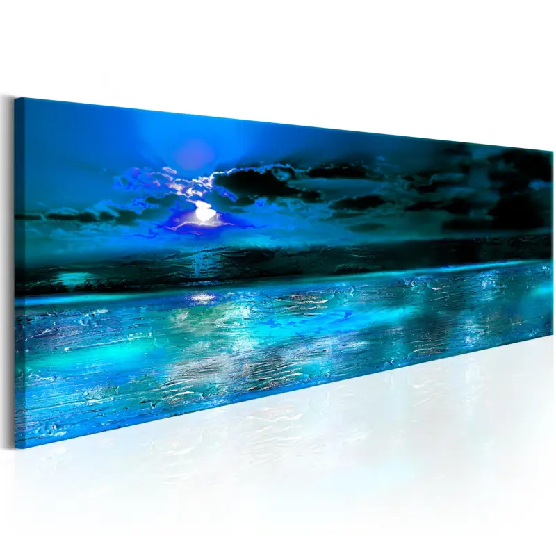 Solde Schilderij - Sapphire Ocean - 120x40