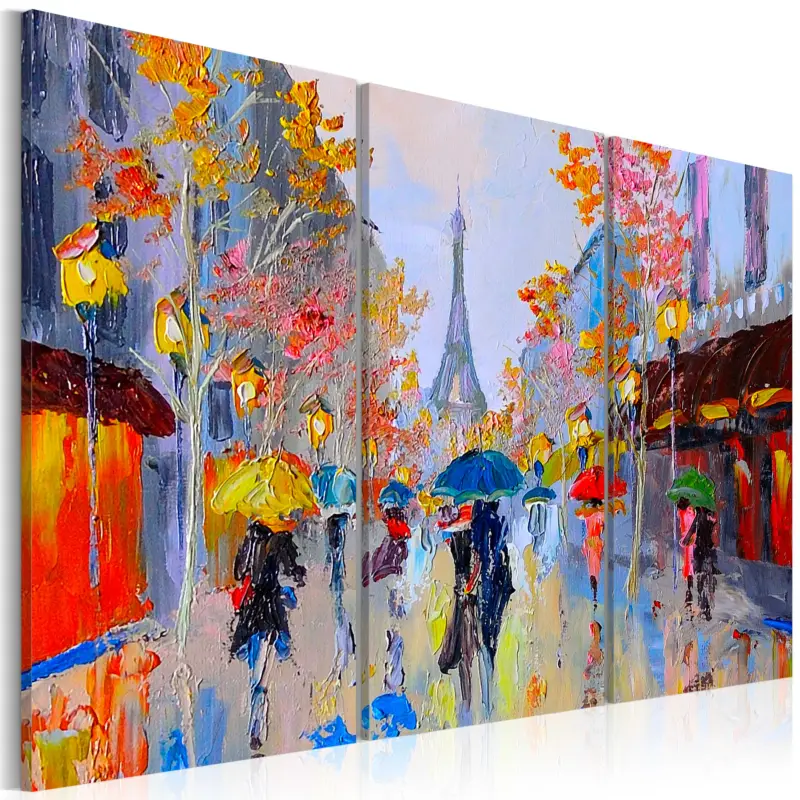 Acheter Direct Schilderij - Rainy Paris - 120x80