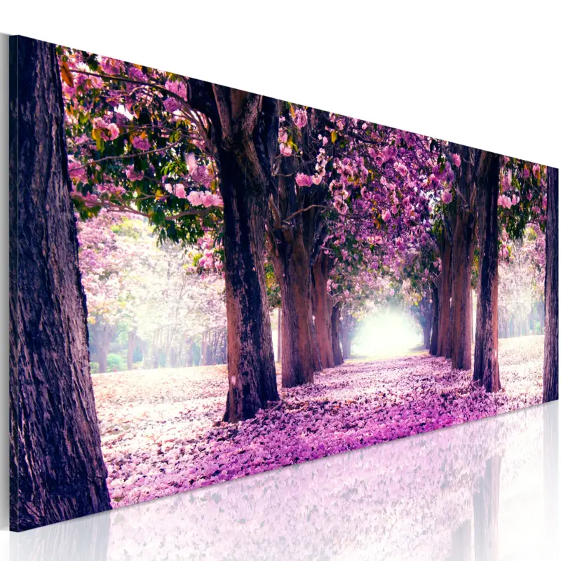 Acheter Direct Schilderij - Purple Spring - 120x40