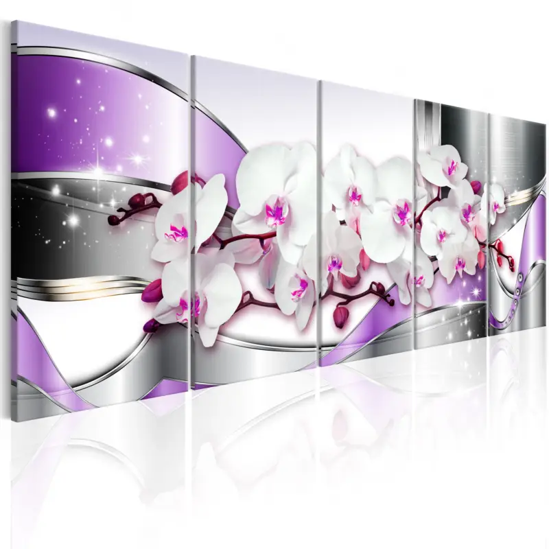 Achetez Aujourd’hui Schilderij - Purple Ribbons - 225x90