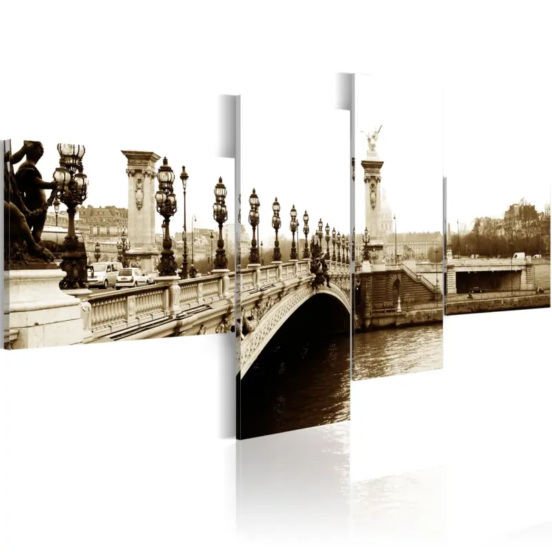 Bon Plan Schilderij - Pont Alexandre-III in Parijs - 100x45