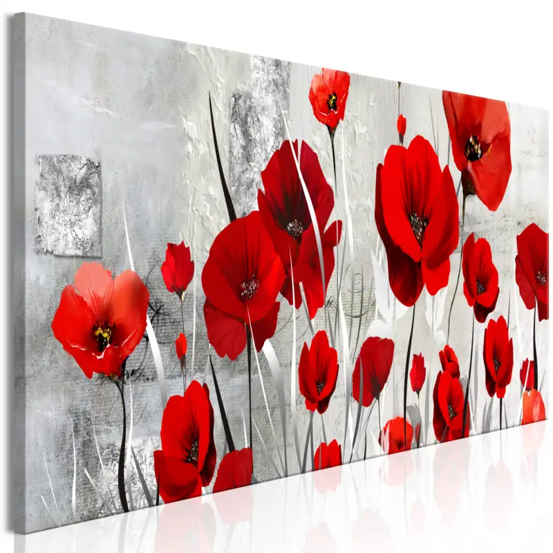 Affaire À Saisir Schilderij - Poppies for Grandma (1 Part) Narrow - 150x50