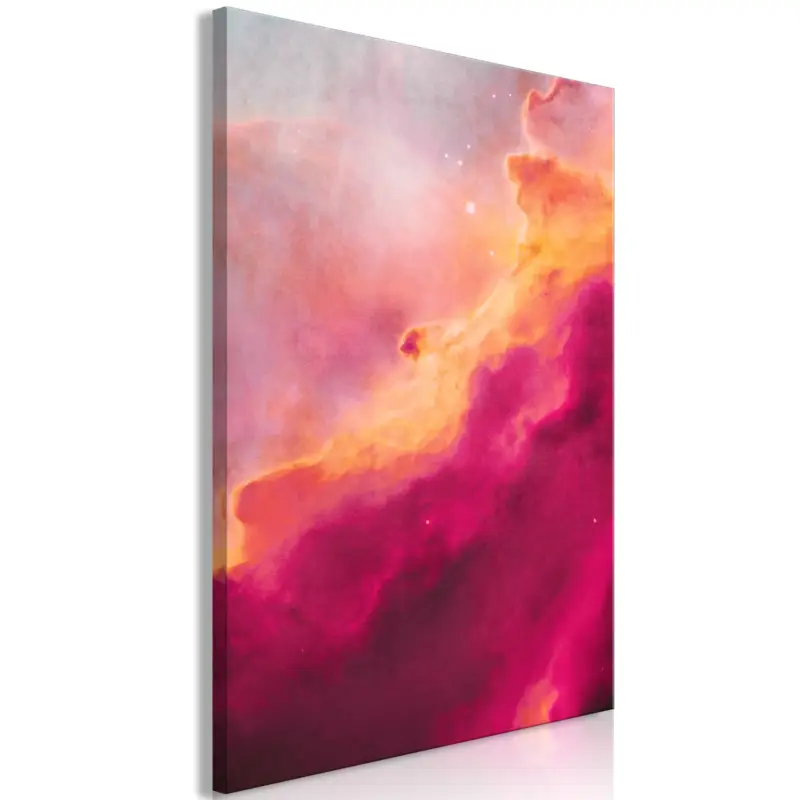 Bon Plan Schilderij - Pink Nebula (1 Part) Vertical - 80x120