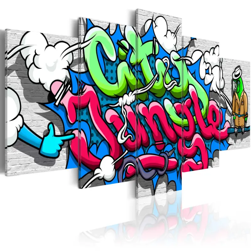 Acheter Direct Schilderij - Parrot on guard! - 100x50