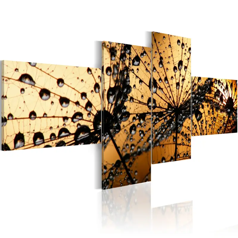 Top Vente Schilderij - Paardebloem in nevel - 200x90