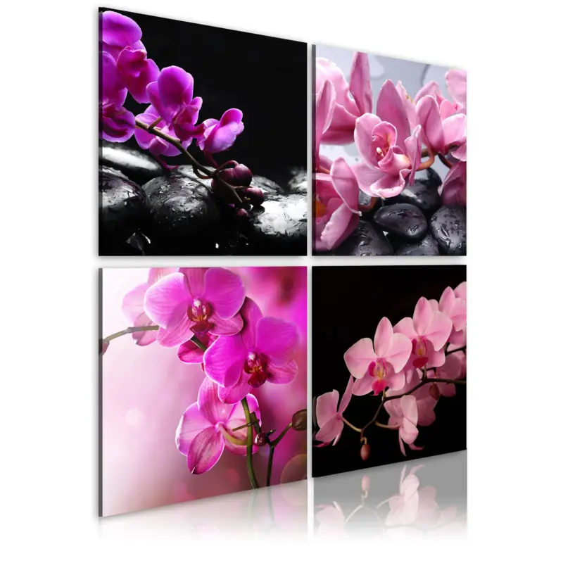 Achat Immédiat Schilderij - Orchideeën mooier dan ooit - 80x80