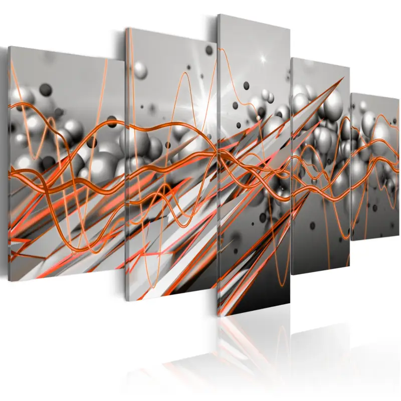 Seulement Aujourd’hui Schilderij - Orange Stream - 100x50