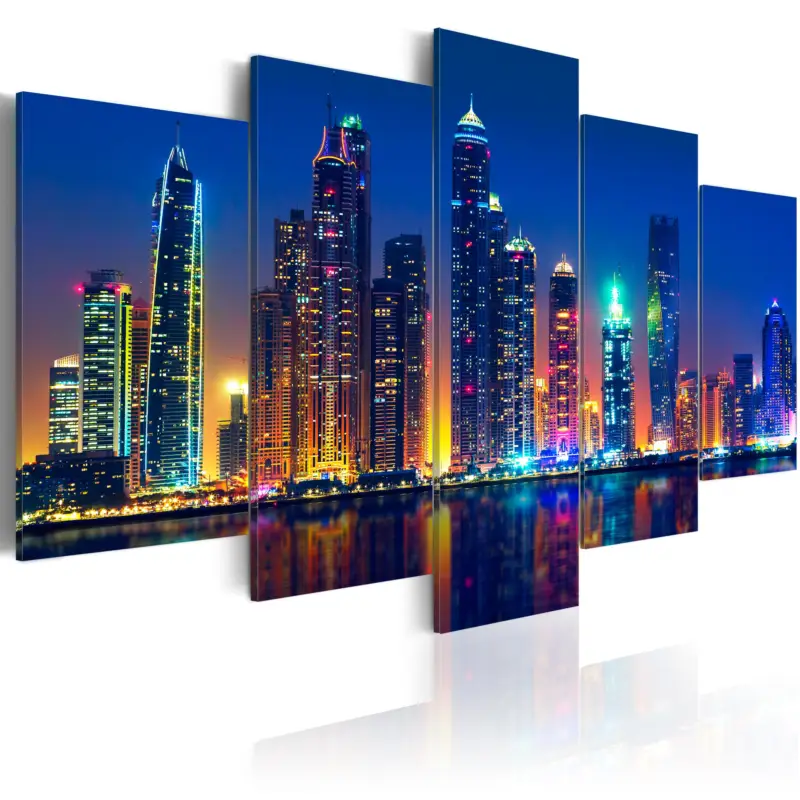 Super Prix Schilderij - Nights in Dubai - 100x50