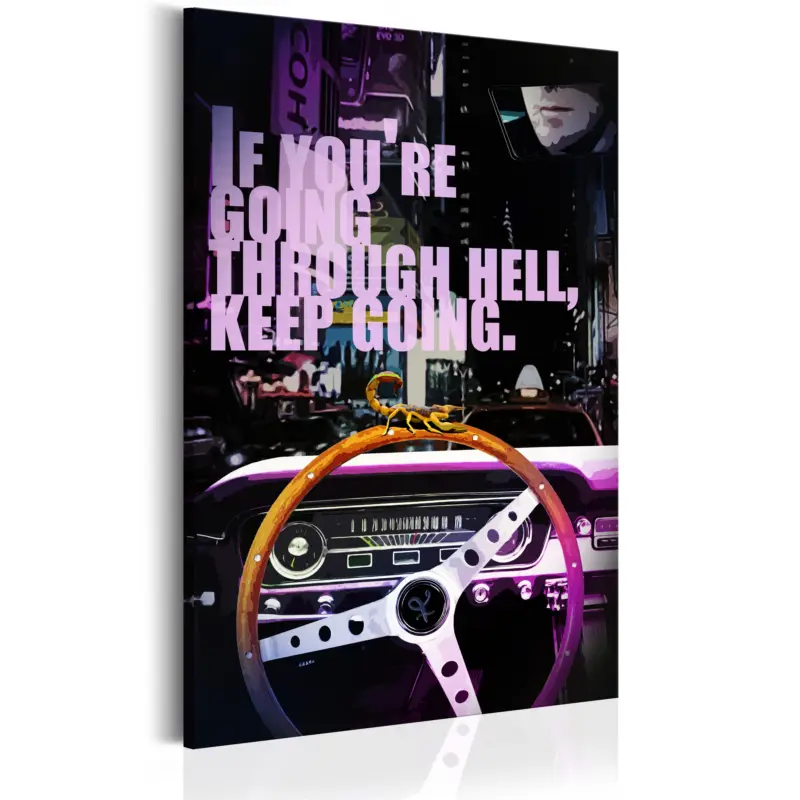 Top Vente Schilderij - Night Road - 80x120