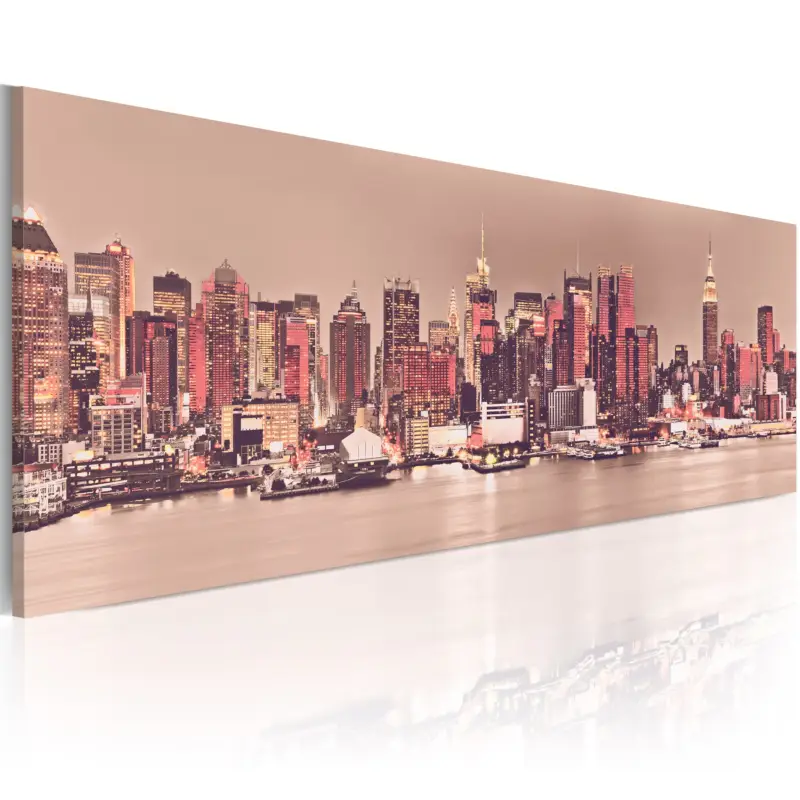 Vente Flash Schilderij - New York - City of Light - 150x50