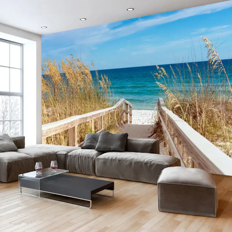 Acheter Direct Fotobehang - Summer at the Seaside - 350x245