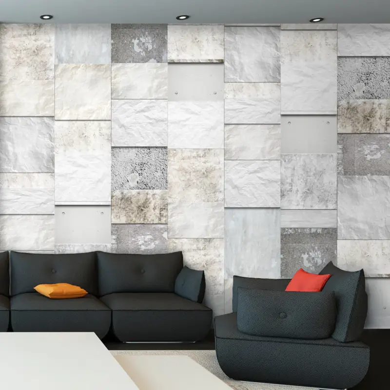 Usine Directe Fotobehang - Stone triptych - 50x1000