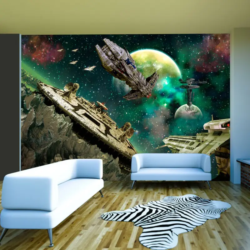 Acheter En Ligne Fotobehang - Space fleet - 100x70