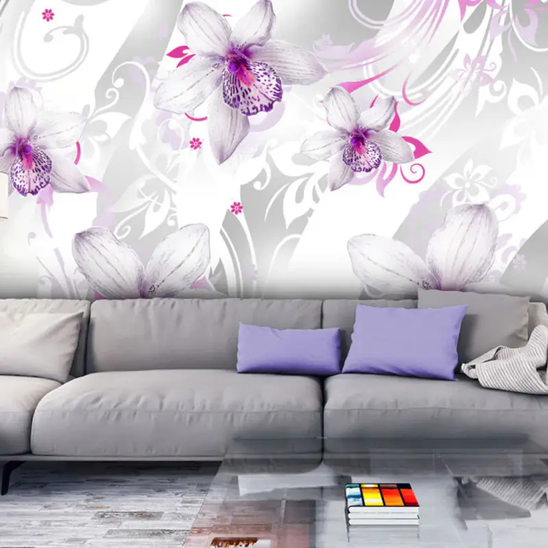 Acheter Direct Fotobehang - Sounds of subtlety - silver - 350x245