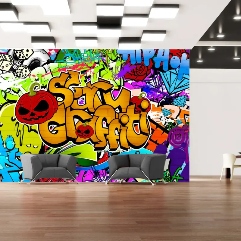 Usine Directe Fotobehang - Scary graffiti - 300x210