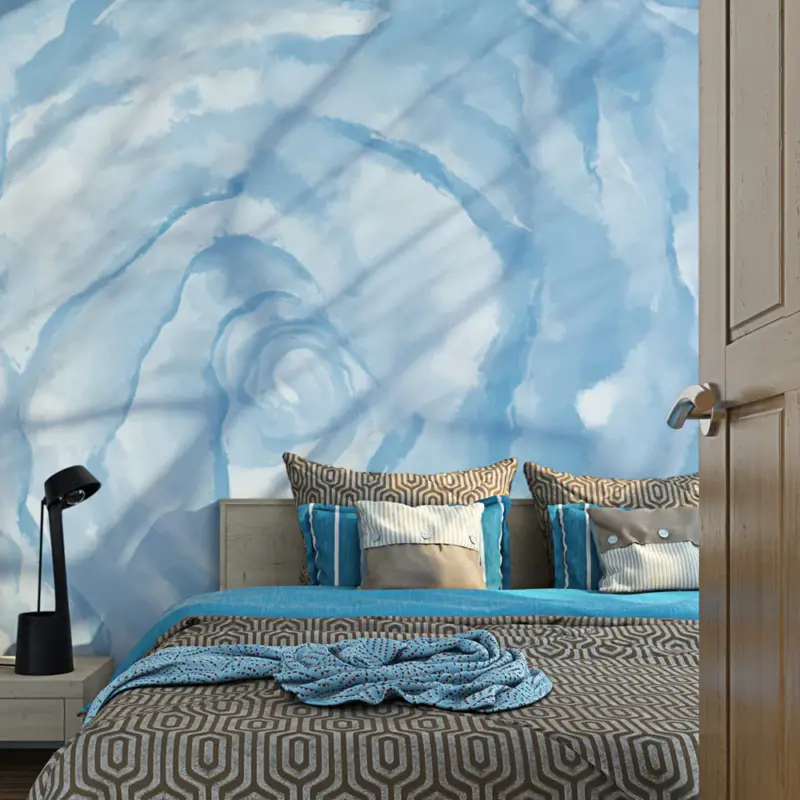 Acheter En Ligne Fotobehang - roos (blauwe) - 250x193