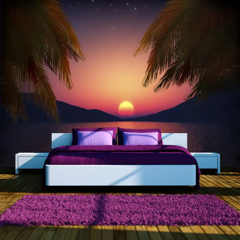 Top Vente Fotobehang - Romantic evening on the beach - 350x245