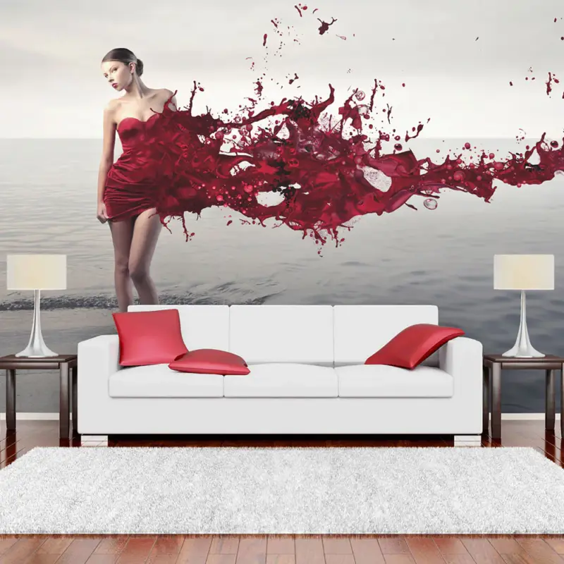 Usine Directe Fotobehang - Red beauty - 250x193