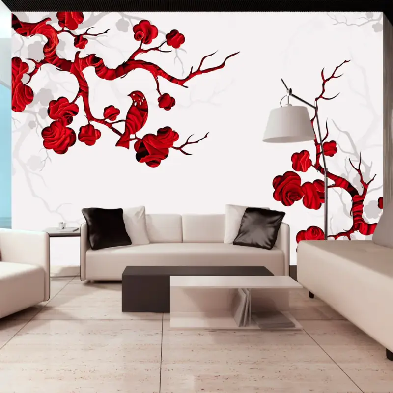 Vente Directe Fotobehang - Red bush - 350x245