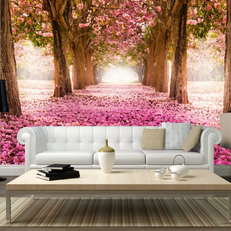 Top Vente Fotobehang - Pink grove - 350x245