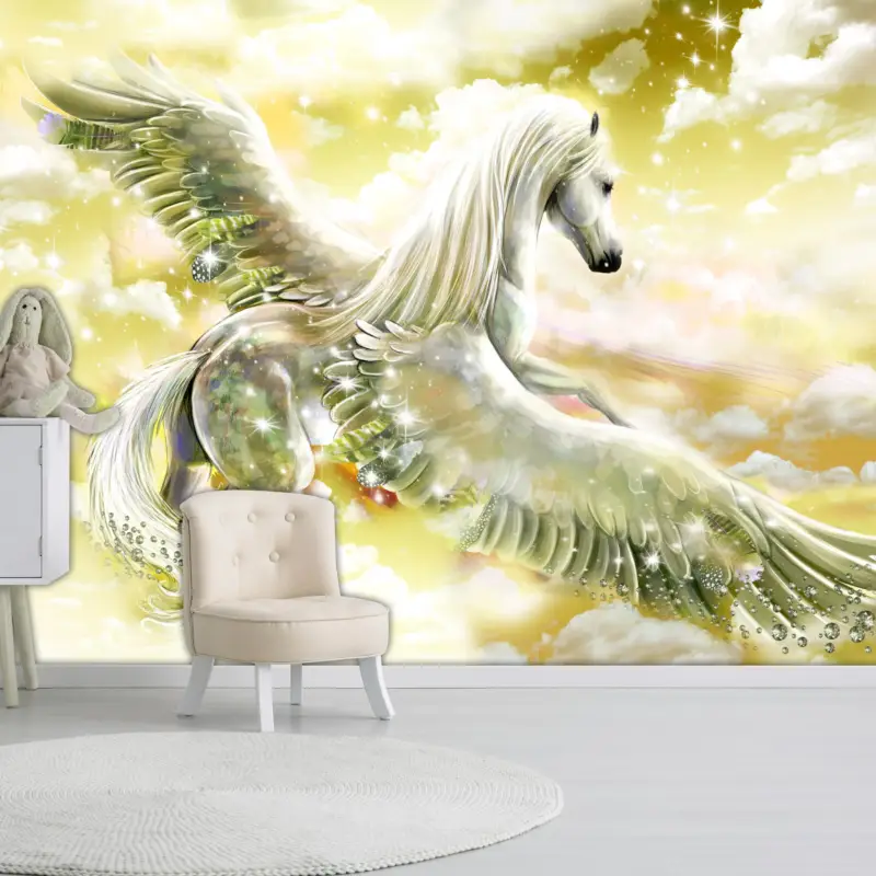 Vente Directe Fotobehang - Pegasus (Yellow) - 250x175
