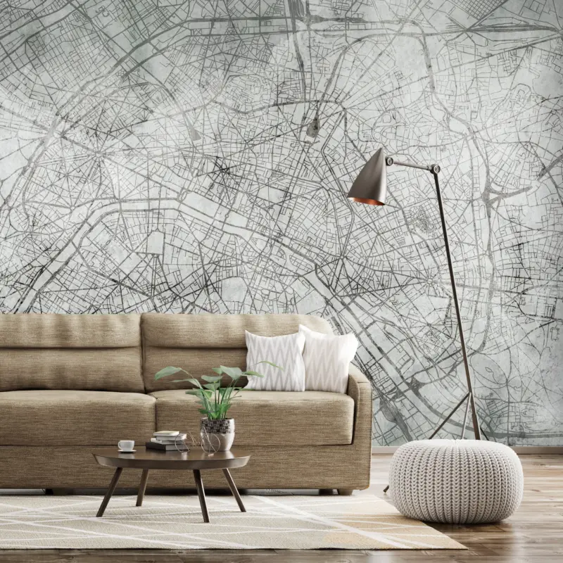 Achat Immédiat Fotobehang - Parisian Fresco - 100x70