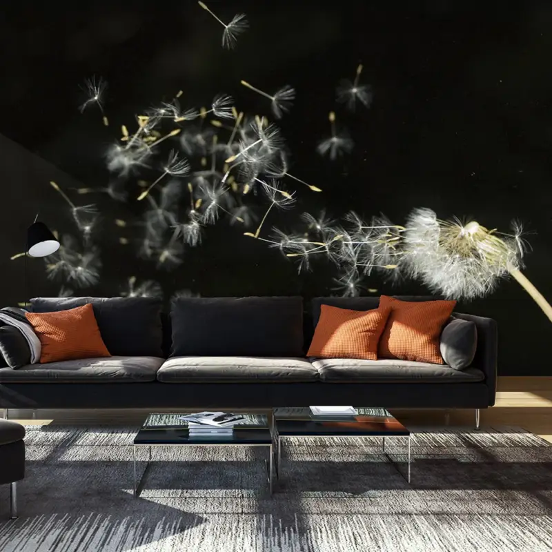 Acheter En Ligne Fotobehang - Paardebloem zaden door de wind - 450x270