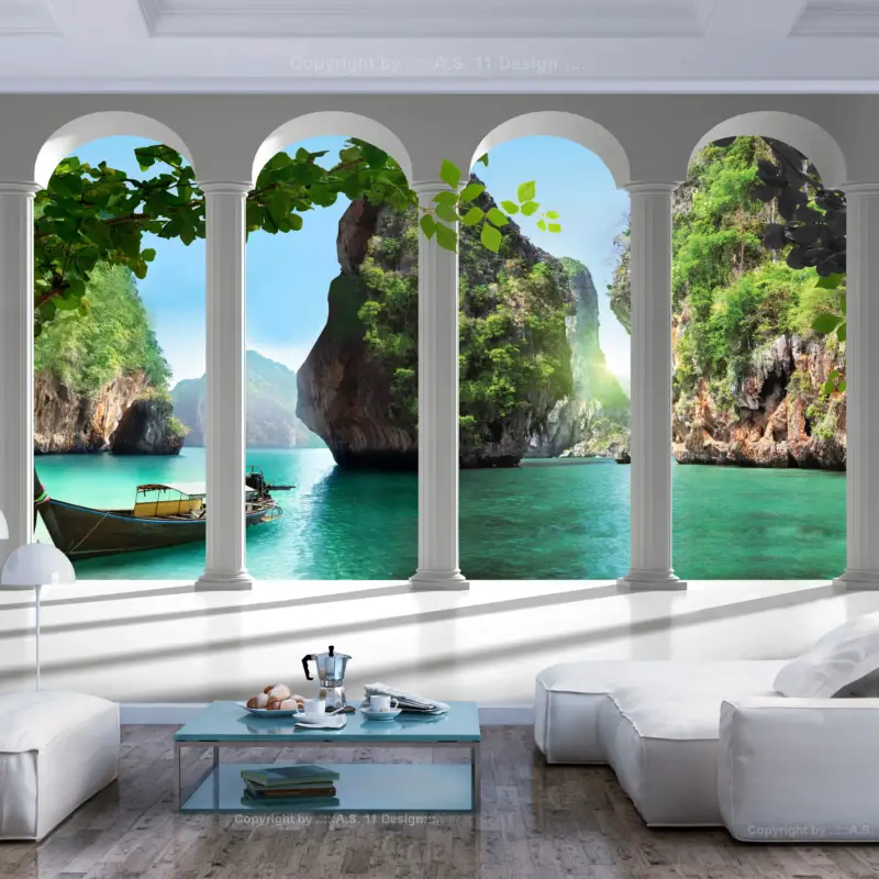 Usine Directe Fotobehang - On the terrace - 400x280