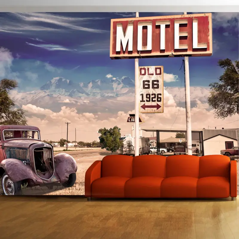 Vente Directe Fotobehang - Old motel - 200x140