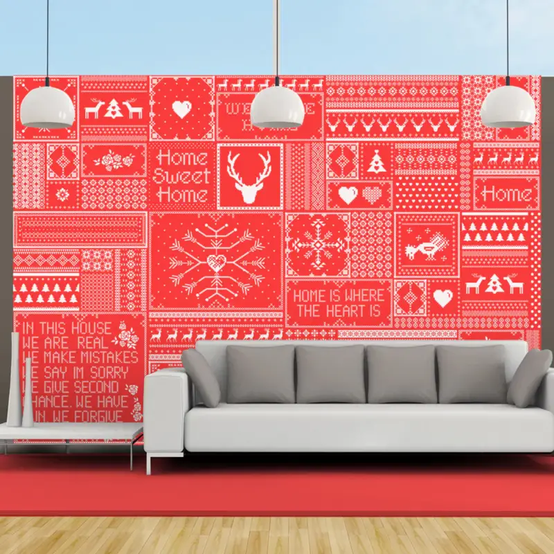 Vente Flash Fotobehang - Norwegian composition - 150x105