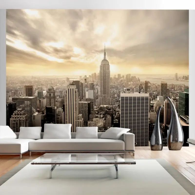 Vente Directe Fotobehang - New York - Manhattan bij zonsopgang - 200x154