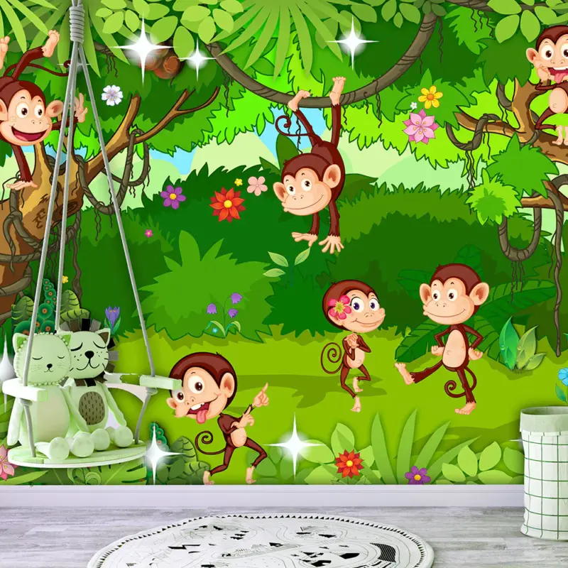 Acheter En Ligne Fotobehang - Monkey Tricks - 300x210